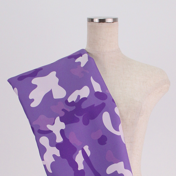 C0274　紫ベース　迷彩柄生地