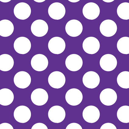 C0488　紫×白　水玉柄生地