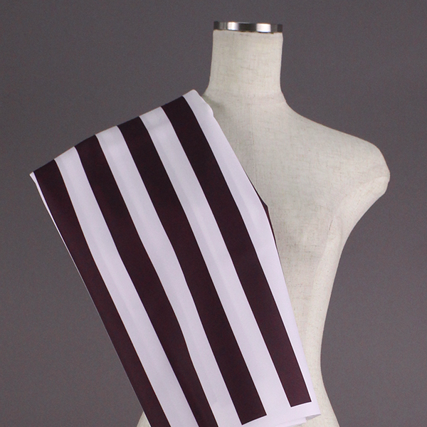 C0276　赤×白　ストライプ柄生地