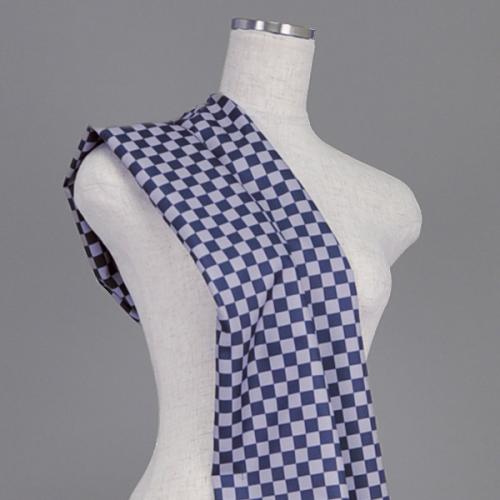 C0049　グレーベース　市松模様柄生地