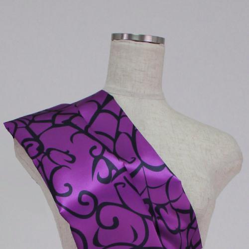 C0091　紫ベース　くもの巣柄生地