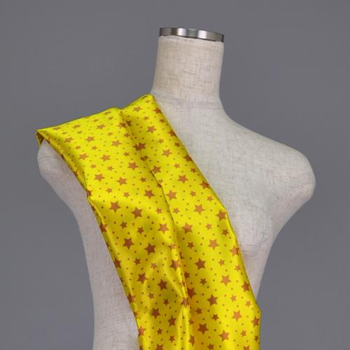 C0051　黄色ベース　星柄生地