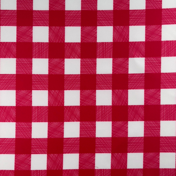 C0510　赤ピンク色ギンガムチェック柄生地