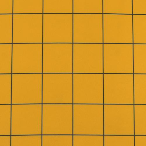 C0003　黄色ベース　格子柄生地