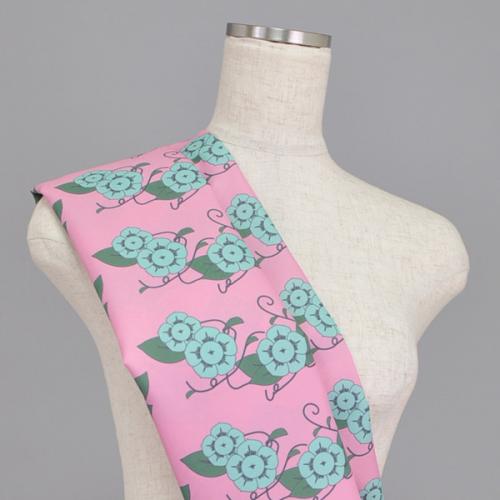 C0054　ピンクベース　和風花柄生地