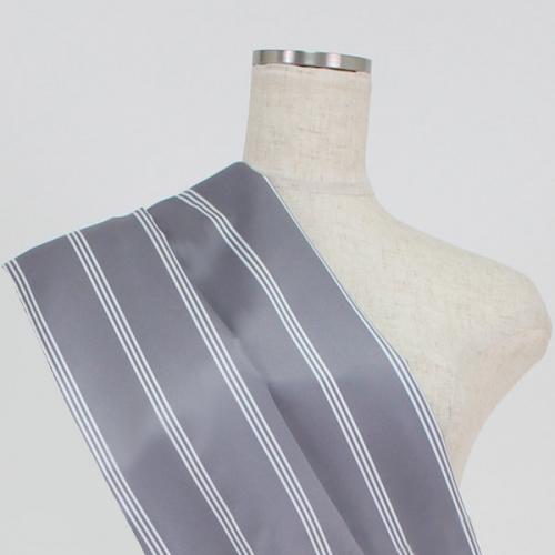 C0097　グレー　ストライプ柄生地