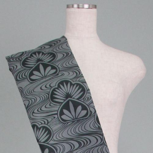 C0147　グレー　和柄生地