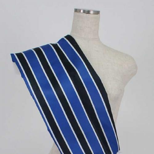 C0101　青色　ストライプ柄生地