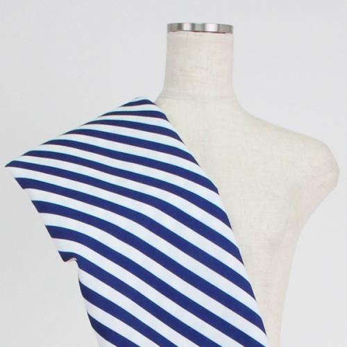 C0152　ネイビー　ストライプ柄生地