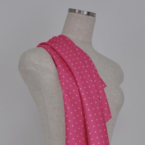 C0009　ピンク×薄ピンク　水玉柄生地