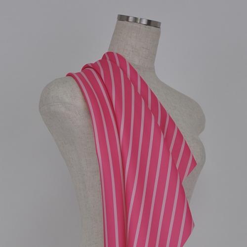 C0011　ピンク　ストライプ柄生地