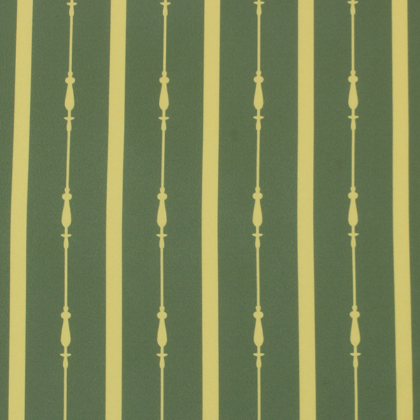 C0544　カーキ×黄　太ストライプ柄生地　縮小ver