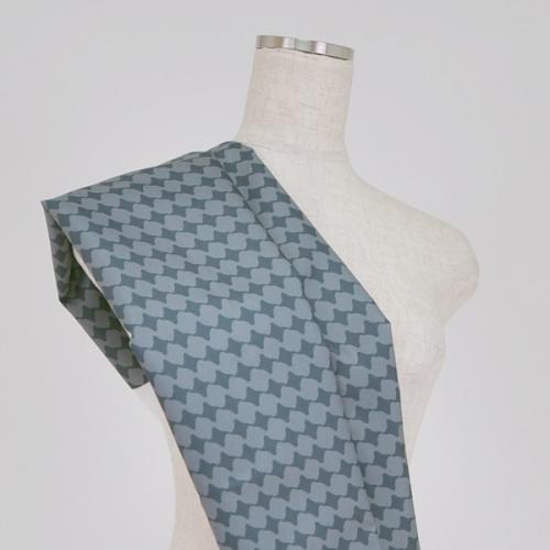 C0057　グレー　千鳥格子柄生地