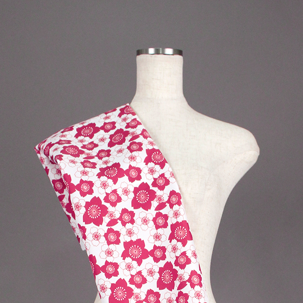 C0422　ピンク②　桜柄生地