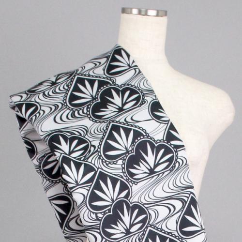 C0157　グレー　和柄生地ver2