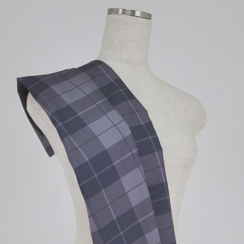 C0062　グレーベース　チェック柄生地