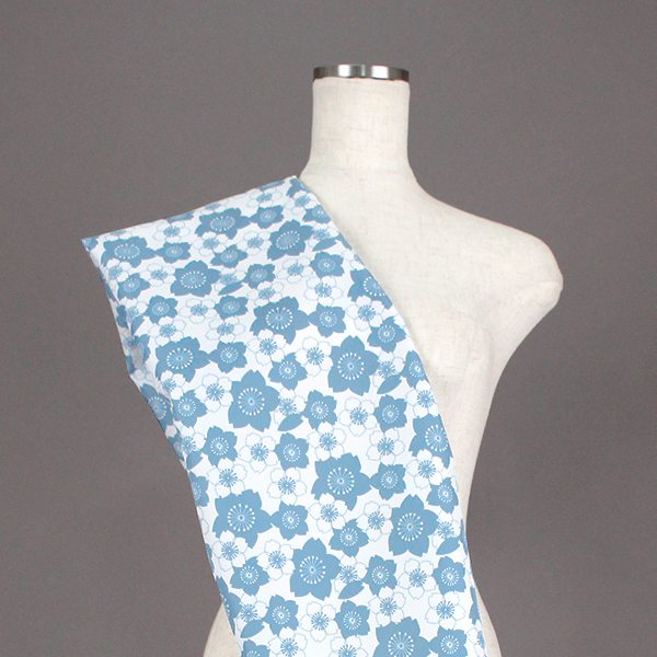 C0445　水色⑤　桜柄生地