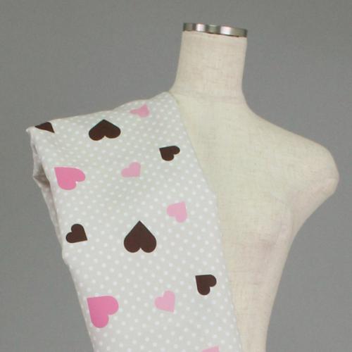 C0163　ハート柄ドットver生地