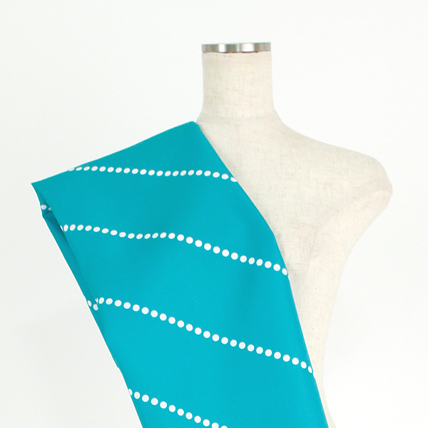 C0386　水色ベース　水玉柄生地