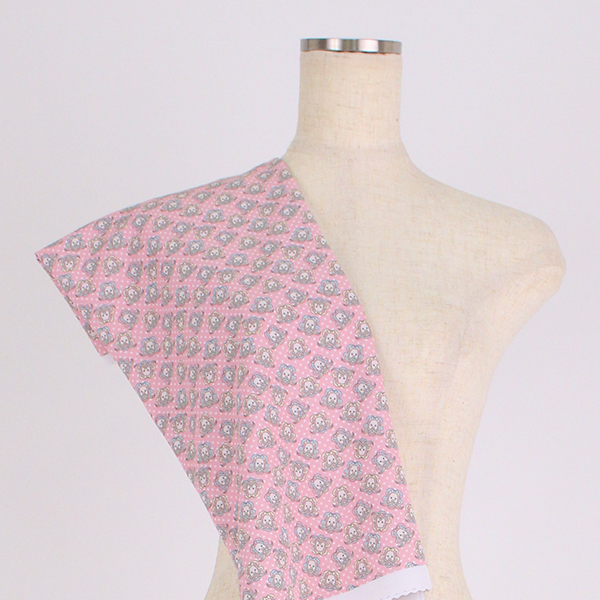 C0332　ピンクベース　アマビエ柄生地