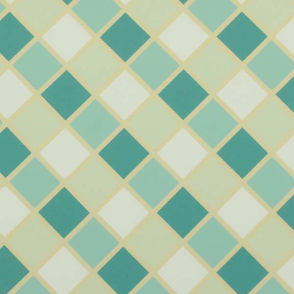 C0576　薄緑×緑ダイヤ柄生地