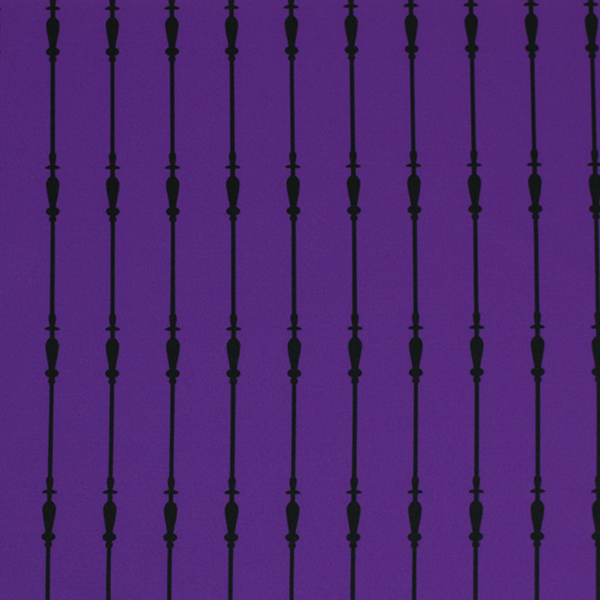 C0590　紫×黒　ストライプ柄生地