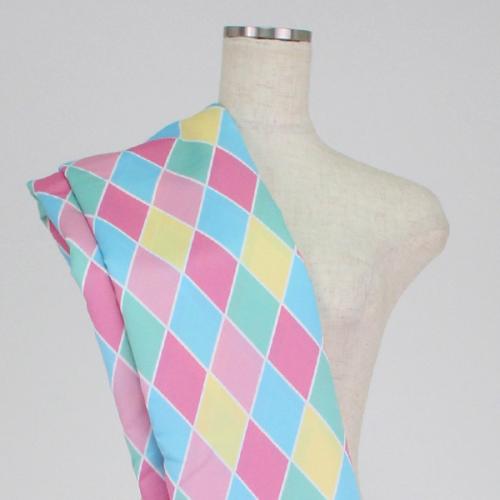 C0165　パステル　ダイヤ柄生地