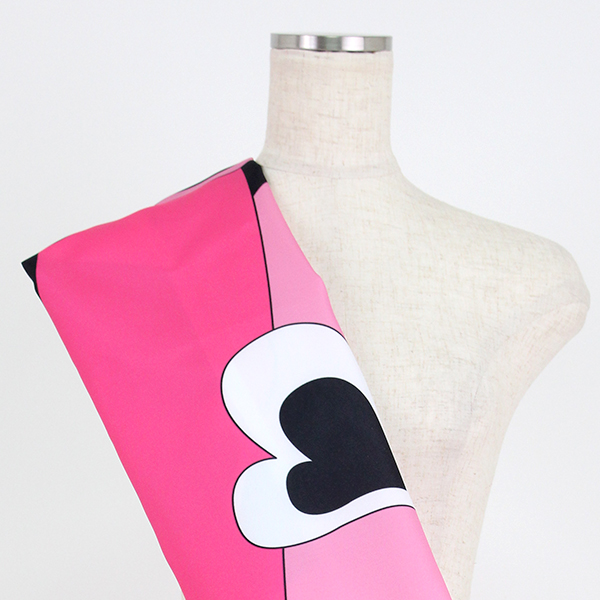 C0214　ハート柄生地