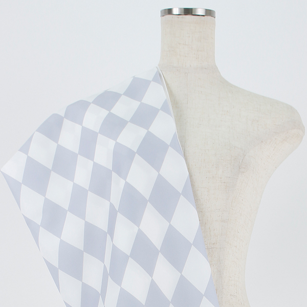 C0479　グレーダイヤ柄生地