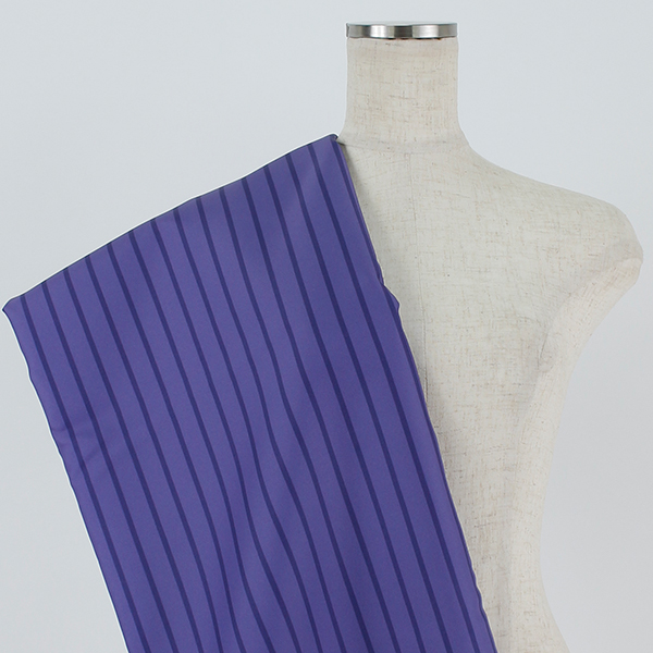 C0481　紫ストライプ柄生地