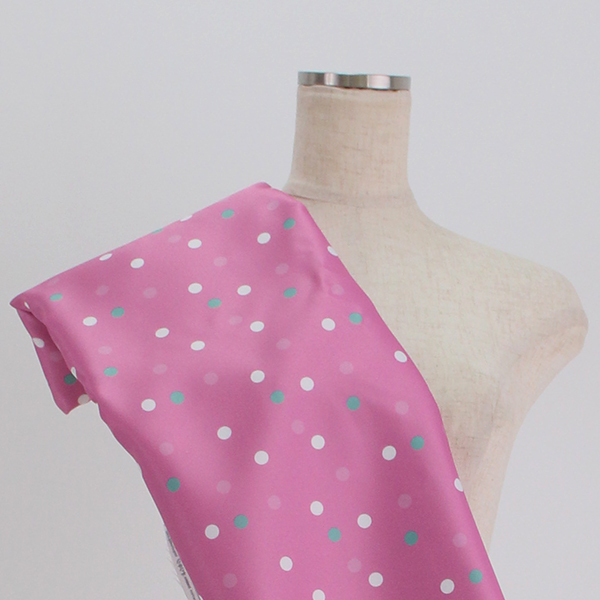 C0271　ピンクベース　ドット柄生地
