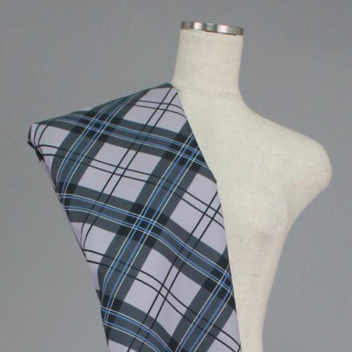 C0179　グレーベース　チェック柄生地