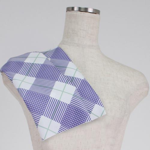 C0109　 紫　チェック柄生地